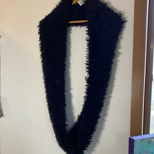 Maurices Black Faux Fur Wrap